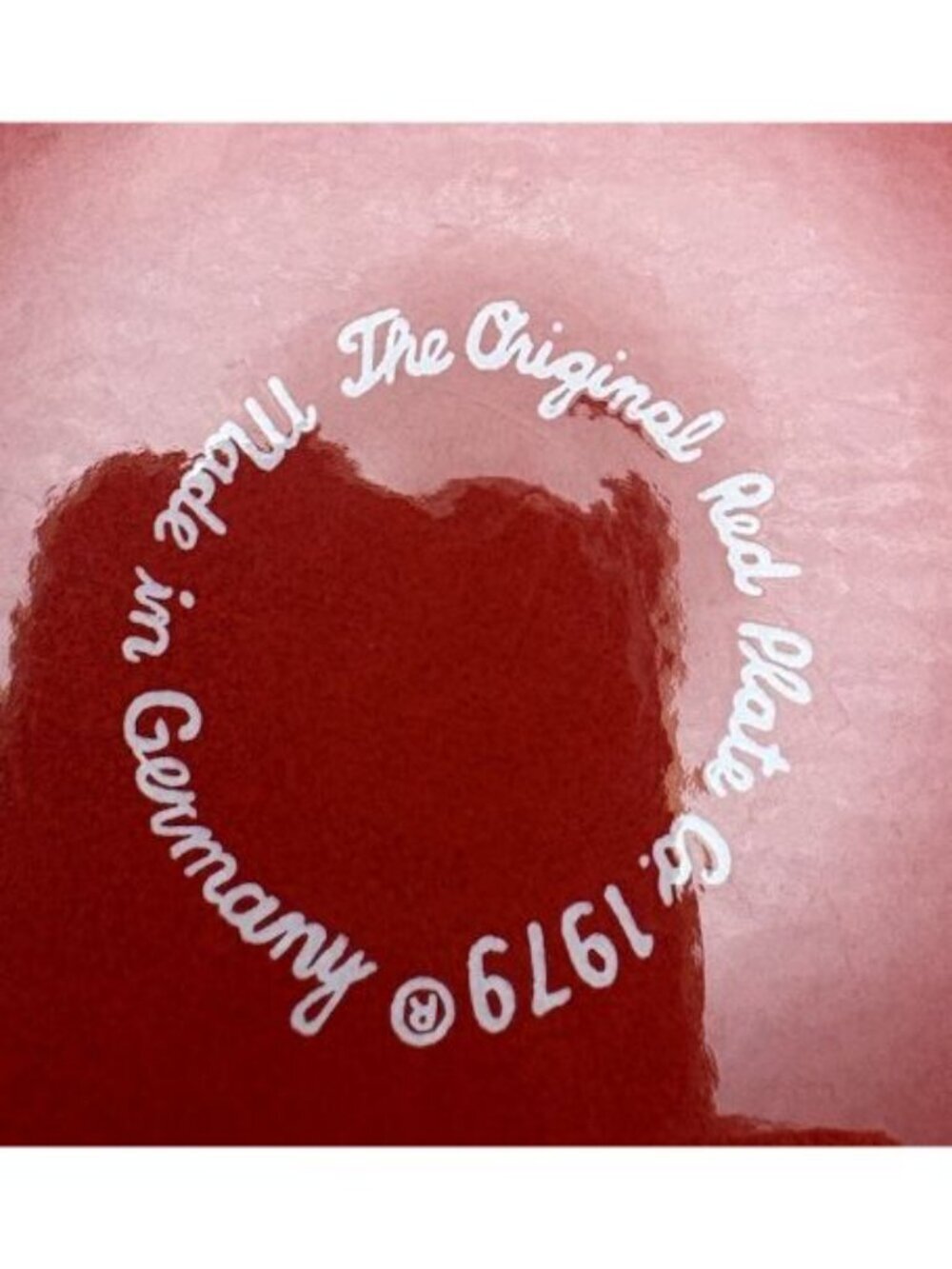 Original Red Plate You Are Special Today 10.5" Dish Germany Co 1979 - Picture 3 of 3